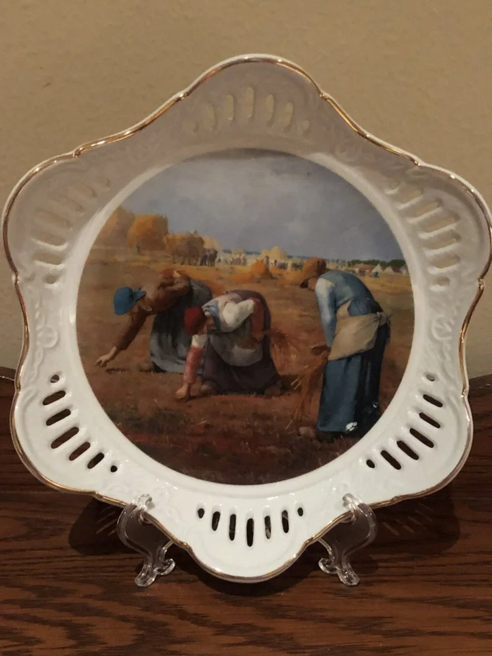 Vintage Soviet Ukrainian Porcelain Decorative Plate – Millet's The Gleaners